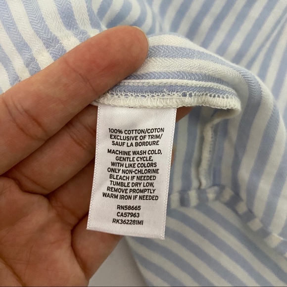 Melrose and Market one shoulder striped blouse - Picture 6 of 7